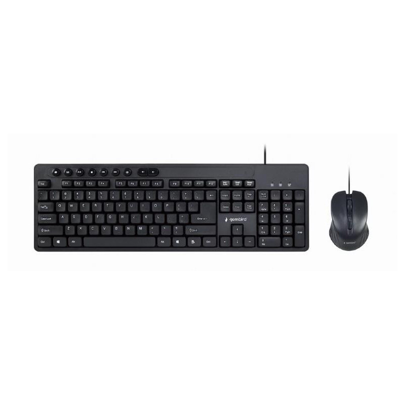 Gembird KBS-UM-04 Multimedia desktop set black US-Layout