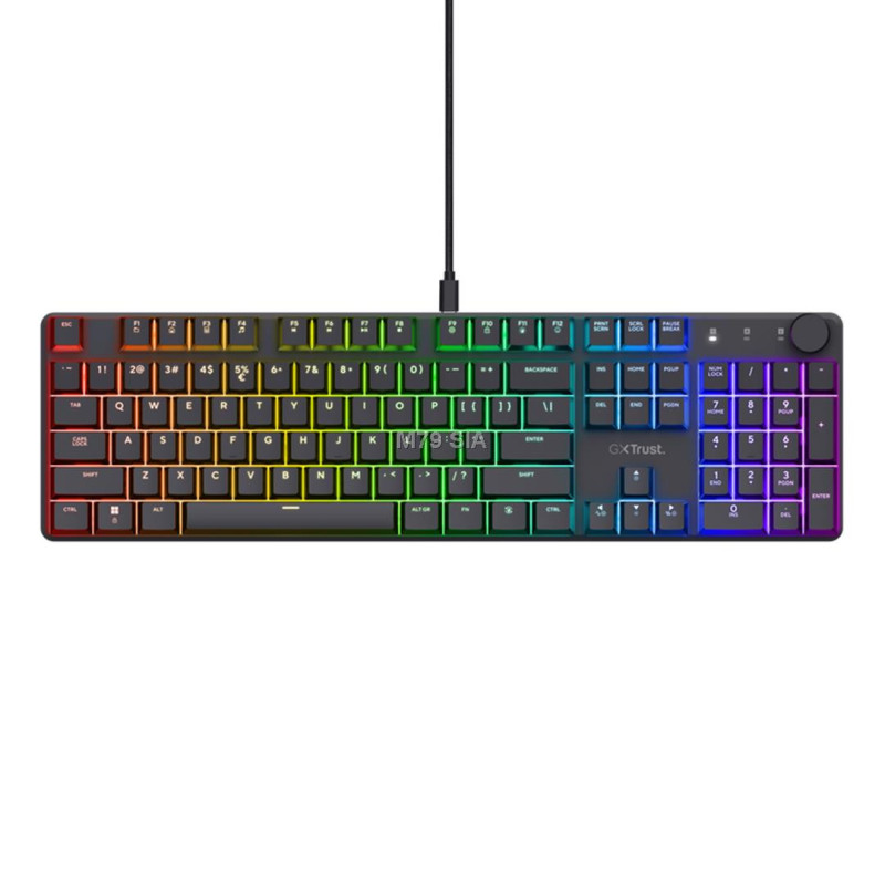 Trust GXT 866 TORIX keyboard Gaming USB QWERTY US International Black
