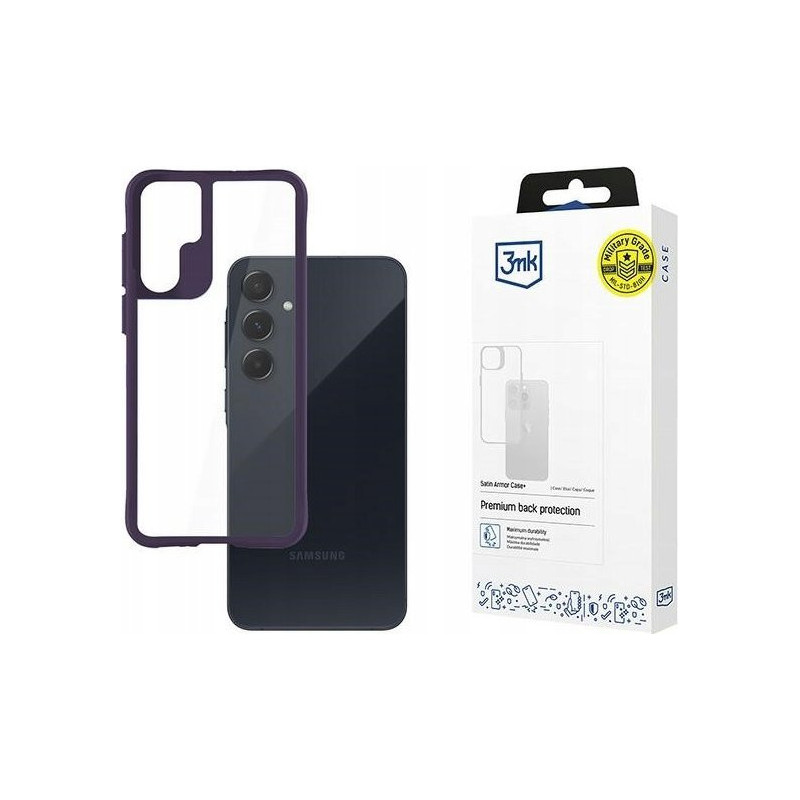 Samsung Galaxy A55 5G - 3mk Satin Armor Case+ Purple