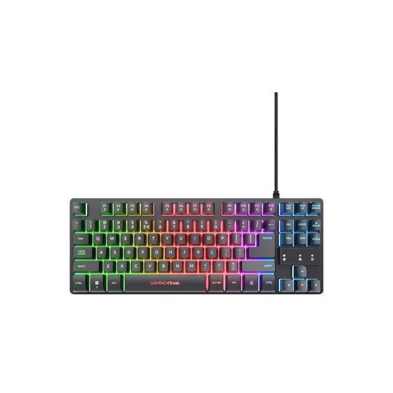 Trust GXT 833 Thado TKL keyboard Gaming USB QWERTY US English Black