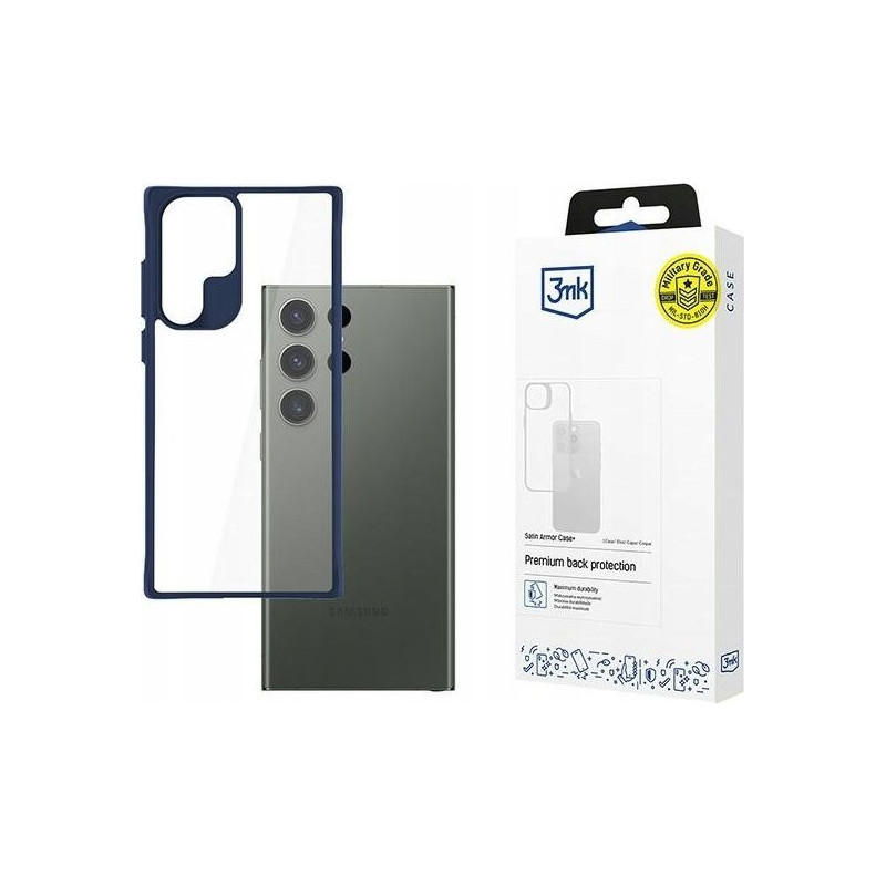 Samsung Galaxy S24 Ultra - 3mk Satin Armor Case+ Blue