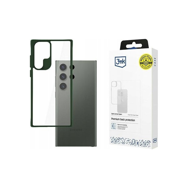 Samsung Galaxy S24 Ultra - 3mk Satin Armor Case+ Green