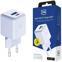 3mk Hyper GaN Charger 20W QC4+ White