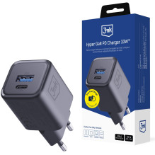 3mk Hyper Charger PD 33W GaN QC4+ Black