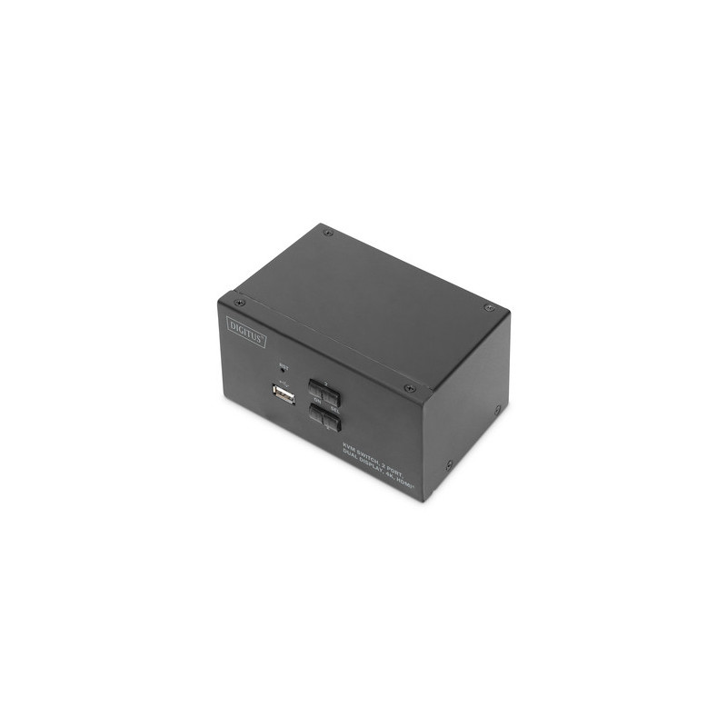 DIGITUS DS-12860 - KVM / audio / USB switch - 2 ports