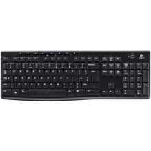 Logitech K270 Wireless Keyboard Keyboard layout QWERTY USB Mini reciever Black