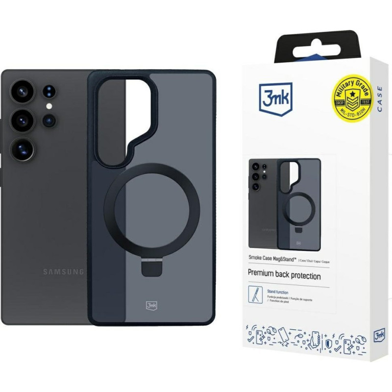 Samsung Galaxy S25 Ultra - 3mk Smoke Case Mag&amp;Stand
