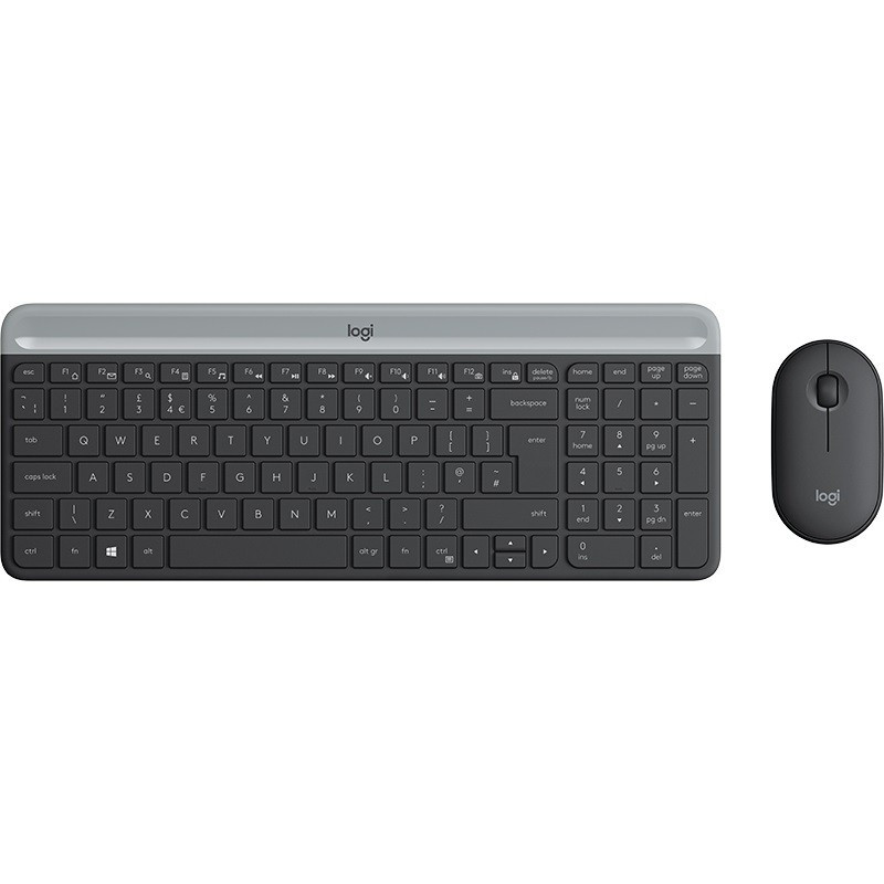Logitech MK470 Wireless Keyboard and Mouse Combo Graphite US