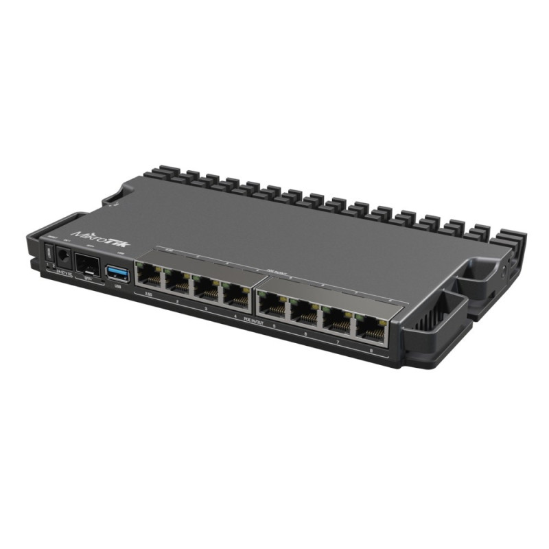 MikroTik RouterBOARD RB5009UPr+S+IN No Wi-Fi Router Switch Rack Mountable 10 / 100 / 1000 Mbit / s Ethernet LAN (RJ-45) 