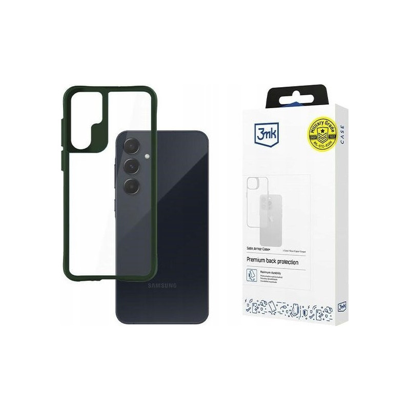Samsung Galaxy A55 5G - 3mk Satin Armor Case+ Green