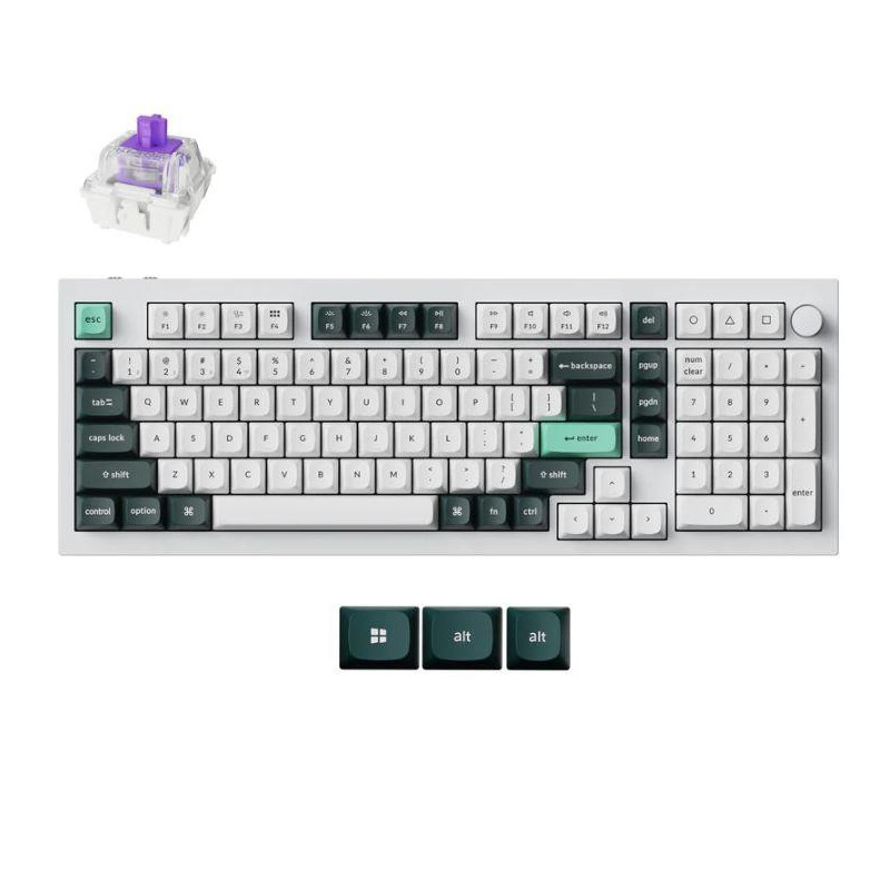 KEYBOARD WRL Q5 HE RGB / SHELL WHITE Q5H-P1 KEYCHRON