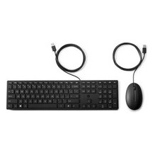 HP 320MK USB Wired Mouse Keyboard Combo - Black - US ENG