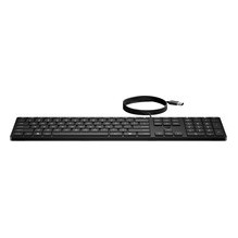 HP 320K USB Wired Keyboard - Black - US ENG
