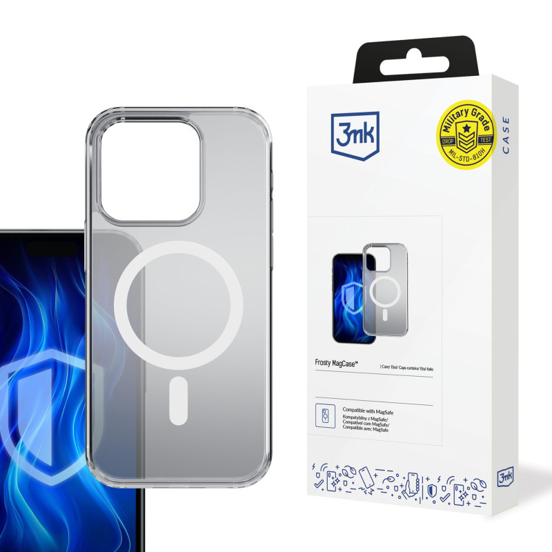 3mk Apple iPhone 15 Pro Max - Frosty MagCase White