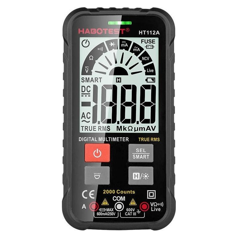 Habotest Cyfrowy multimetr uniwersalny HT112A True RMS