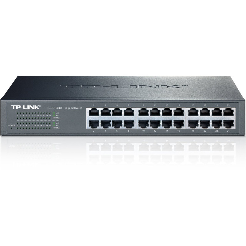 TP-LINK Switch TL-SG1024D Unmanaged Rack Mountable 1 Gbps (RJ-45) ports quantity 24