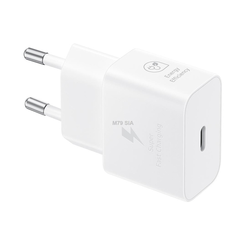 Samsung Galaxy Power Adapter USB Type C 25W w / o Cable White