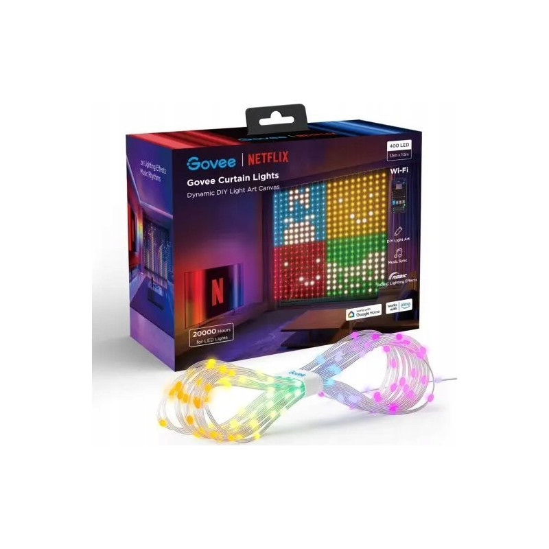 Govee H70BC Curtain Light Netflix Co-branding Version Curtain LED curtain Wi-Fi Bluetooth