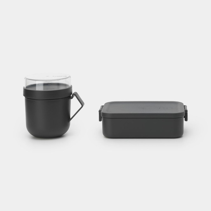 BRABANTIA Make &amp; Take pusdienu komplekts dark grey 206665