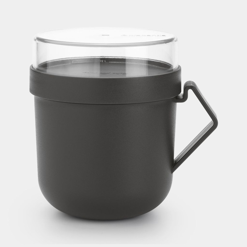 BRABANTIA Make &amp; Take zupas kārba 0.6L dark grey 203824