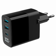 GEMBIRD 3-port 30W GaN USB fast charger