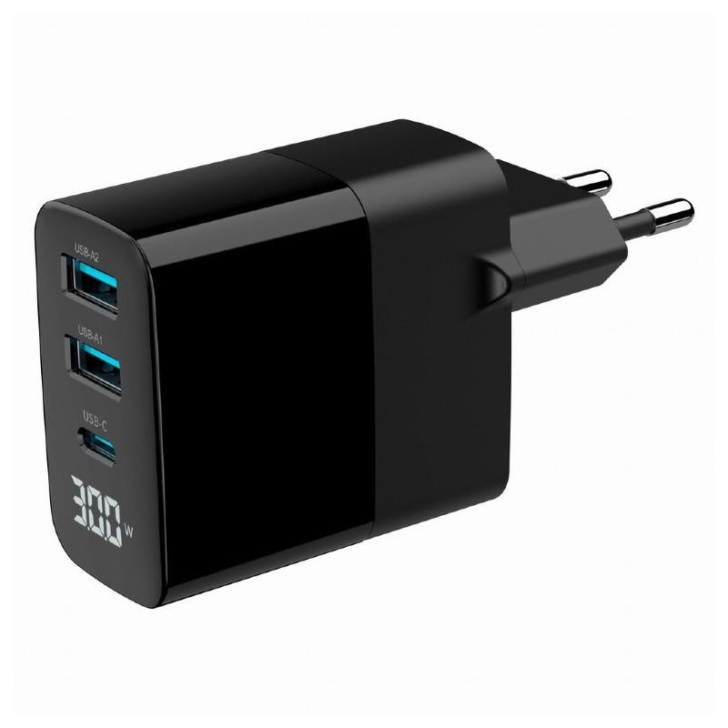GEMBIRD 3-port 30W GaN USB fast charger