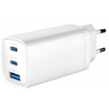 Power Delivery Charger 1xA 2xC GaN 65W White