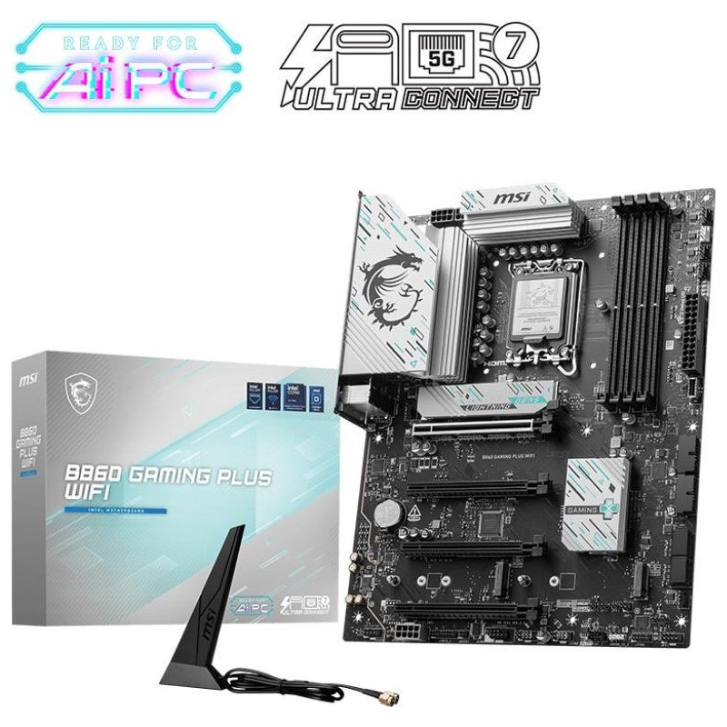 MSI Mainboard B860 Gaming Plus WIFI - ATX - LGA1851 - Intel B860