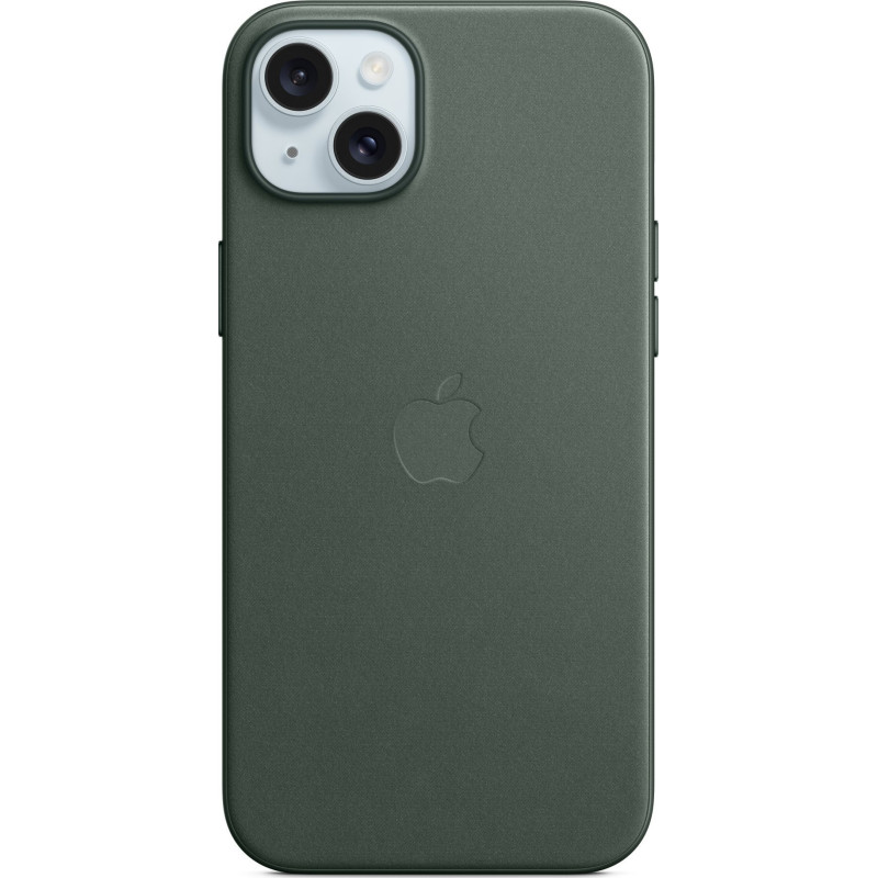 FineWoven fabric case with MagSafe for iPhone 15 Plus - evergreen