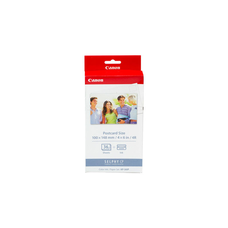 Paper + Ink Canon KP36IP Ink Paper Set 100x148mm 36pcs CP100 / 220 / 300 (Boj. iepak.)