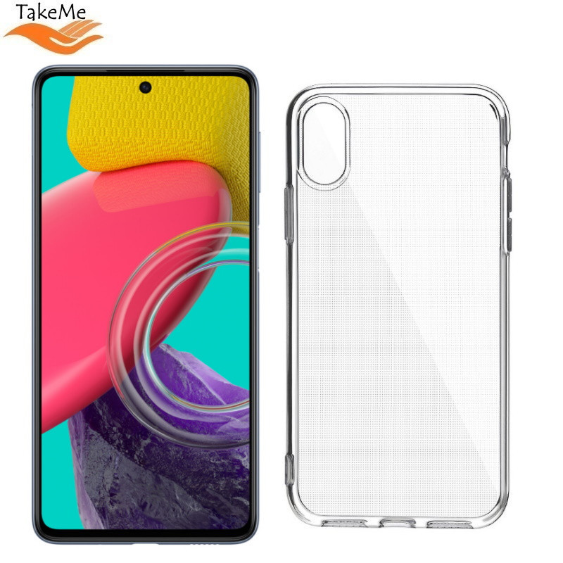 TakeMe Perfect Clear 2mm Caurspīdīgs aizmugures maks priekš Samsung Galaxy M53 5G (M536B)