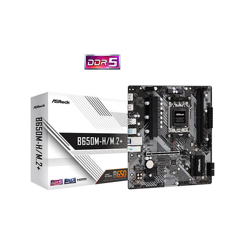 ASRock B650M-H / M.2+ Micro-ATX Socket AM5 AMD B650