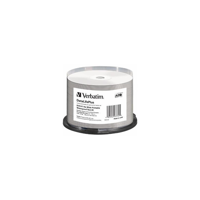 DVD-R Verbatim spindle 50 4.7GB 16x wide glossy