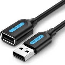 Cable alargador usb 2.0 vention cbibg usb macho usb hembra 1.5m negro