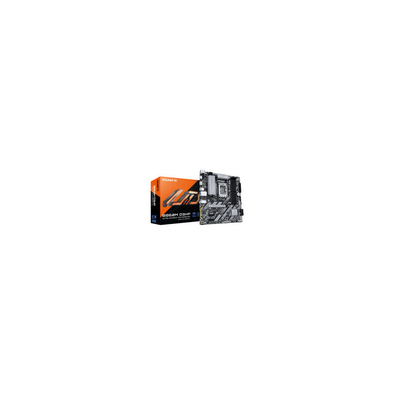 GIGABYTE B860M D3HP Motherboard - Intel Core Ultra Series CPUs 4+1+2+1 Phases VRM up to 9066MHz DDR5 2xPCIe 4.0 M.2 GbE 