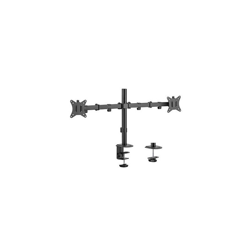 GEMBIRD Adjustable desk 2-display mount