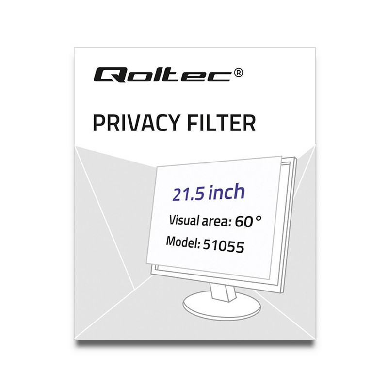 Qoltec Privatizing filter RODO 21.5'' 16:9