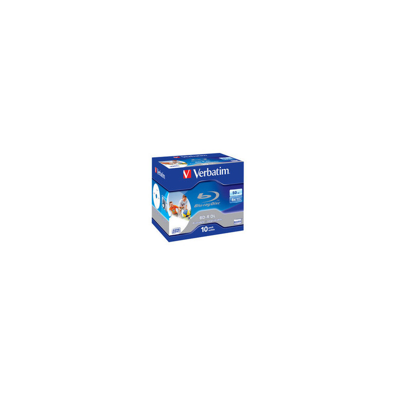 Verbatim BD-R Dual Layer Printable 50GB jewel box 43736 6x