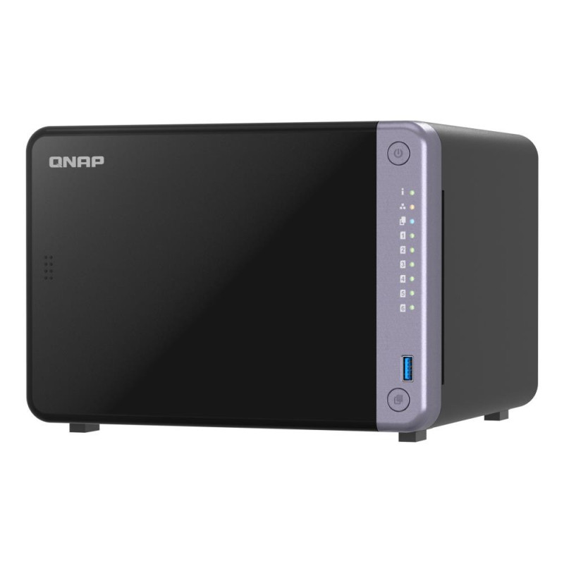 QNAP Cost-effective 6-bay 10GbE NAS TS-632X-4G Alpine AL524 Processor frequency 2 GHz 4 GB DDR4 SODIMM 120W adapter (12V