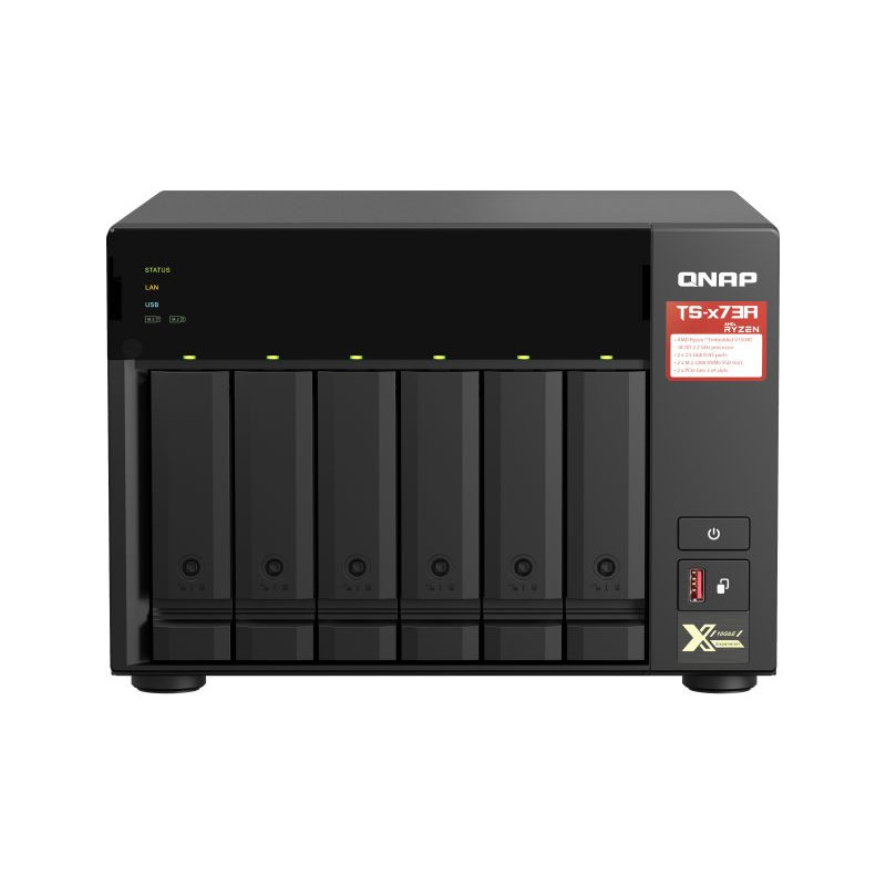 Qnap-TS-673A-8G tower 6bay AMD Ryzen 8GB RAM