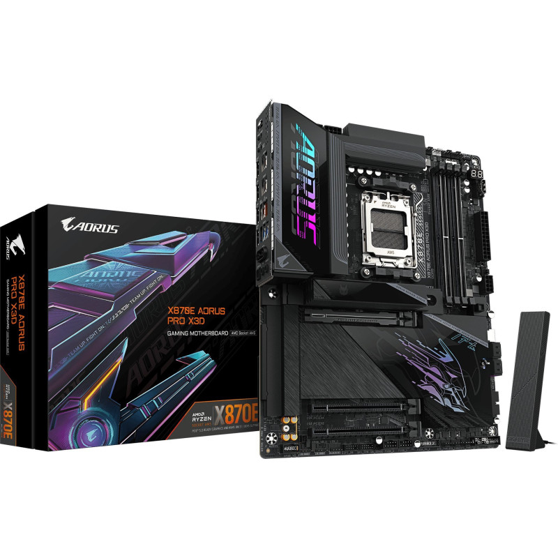MainboardGIGABYTEAMD X870ESocket AM5ATXRAM DDR5-SDRAM4xSlotsWi-Fi YesBluetooth Yes4xNumber of M.2 (M) slotsX870EAPROX