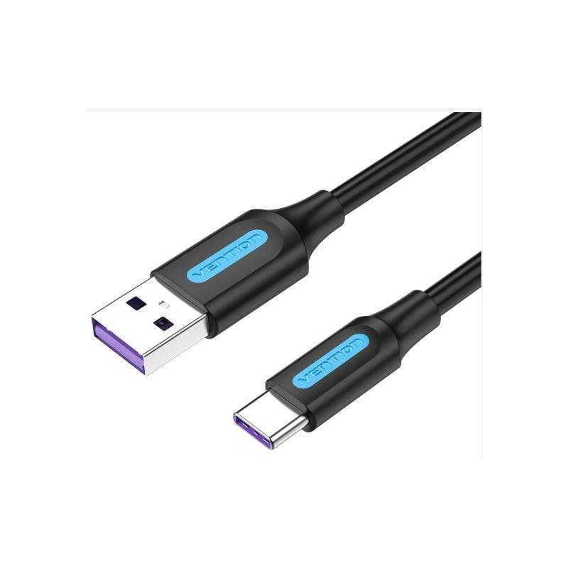 Cable usb 2.0 tipo-c vention corbh usb macho usb tipo-c macho 2m negro
