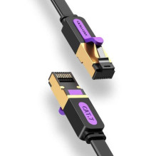 Vention Plaski UTP Cat.7 RJ45 Ethernet 3m czarny