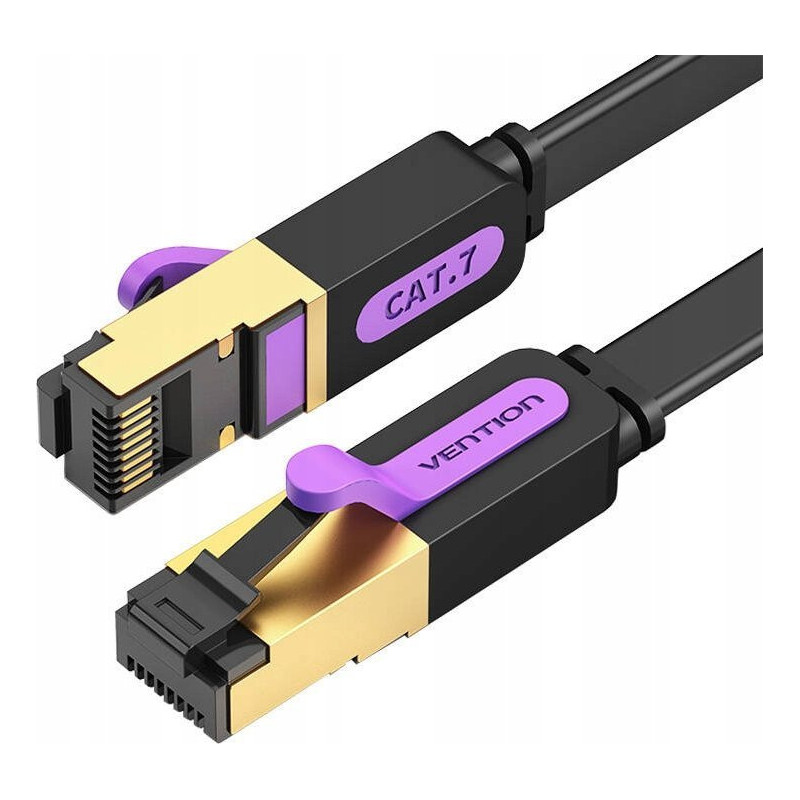 Vention Plaski UTP Cat.7 RJ45 Ethernet 10m czarny