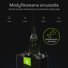 Green Cell Registered 24V to 230V Modified sine 1000W
