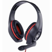 GEMBIRD gaming headset GHS-05-R with volume control red-black 3.5 mm