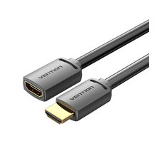 Cable alargador hdmi 4k vention ahcbf hdmi macho hdmi hembra 1m negro