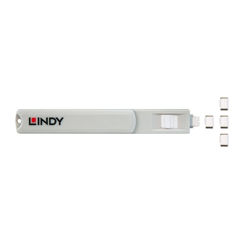 Lindy USB Typ C Port Schloss weis