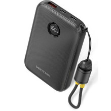 Vention 10000mAh 2 x USB-C 1x USB-A z wyswietlaczem 22.5W czarny