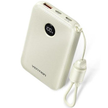 Vention 10000mAh 2 x USB-C 1x USB-A z wyswietlaczem 22.5W bezowy